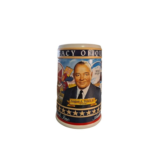Vtg Budweiser Limited Edition Stein August A. Busch Jr. Anheuser-Busch Inc. COA - Picture 3 of 11